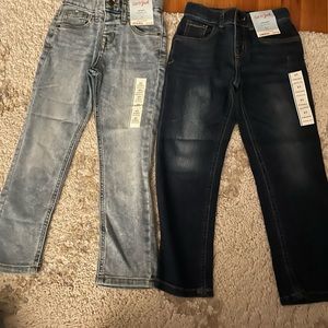 Two pairs if boys jeans size 5 toddler. Cat and Jack never worn new with tags